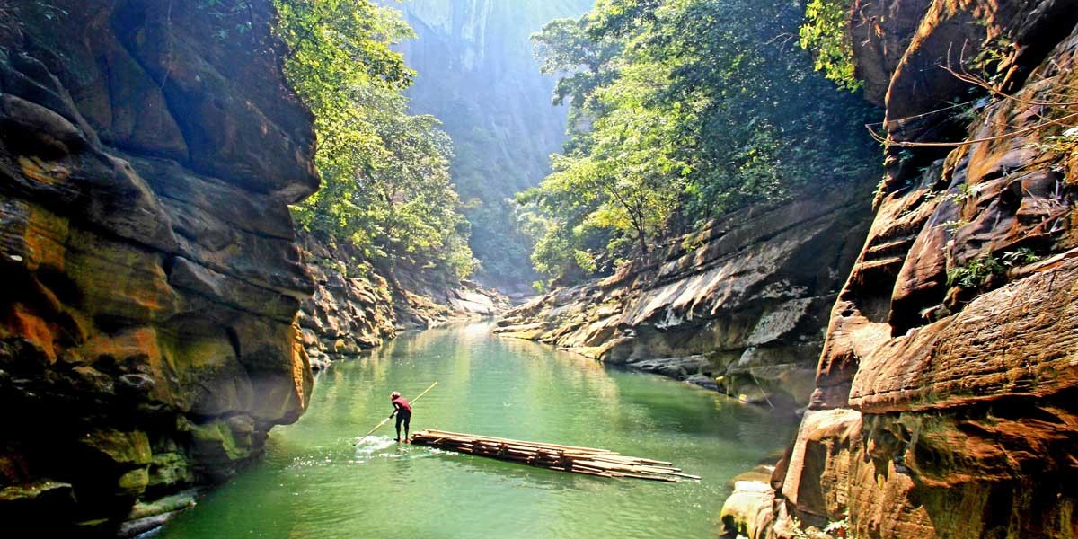 Nafakhum, the most beautiful waterfall in Bangladesh